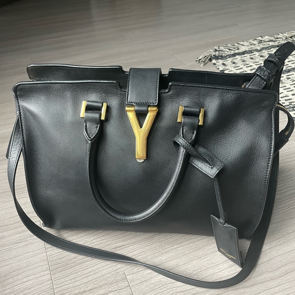 Saint Laurent Y Cabas bag in Small, black